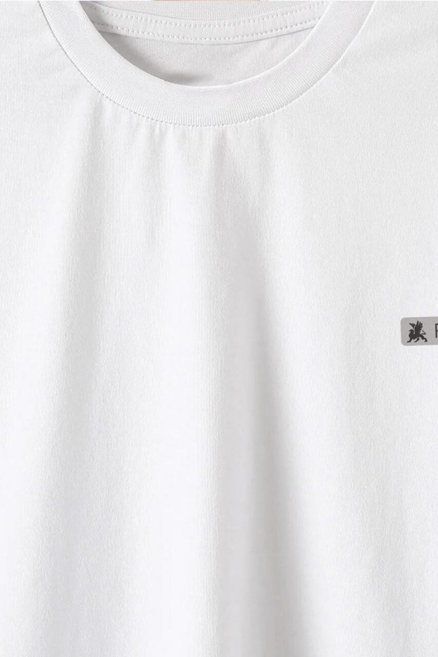 تي شيرت Rakerplus أبيض 100% قطن للجنسين بأكمام قصيرة للأطفال - 4