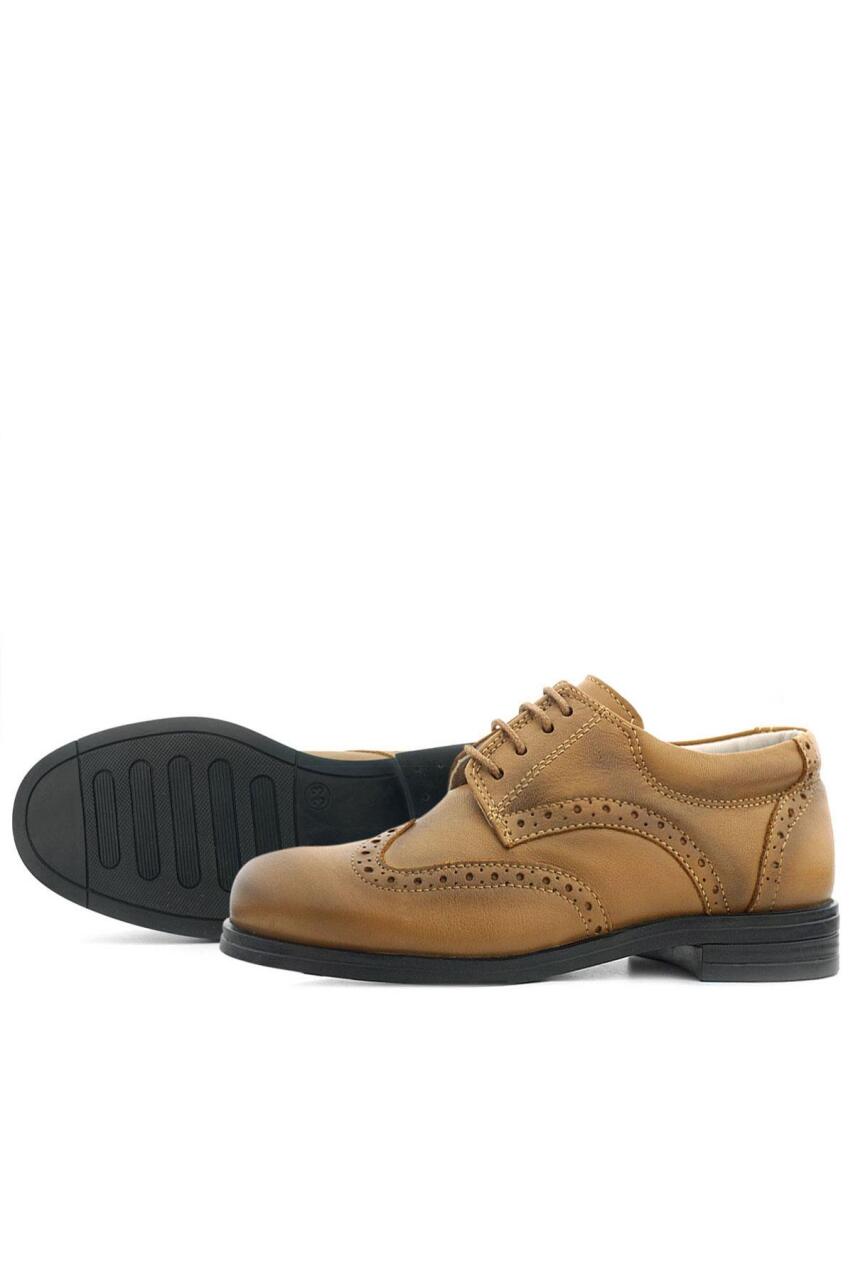 حذاء كلاسيكي للأولاد من الجلد الطبيعي من راكر بلاس تيتان بلون بني فاتح - 7