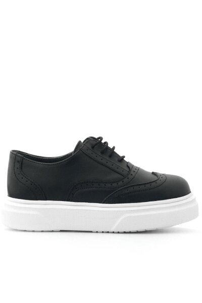 حذاء أوكسفورد كلاسيكي للأطفال من راكر بلس مصنوع من الجلد الطبيعي باللون الأسود ونعل خفيف - 3