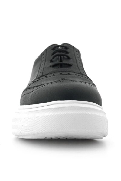 حذاء أوكسفورد كلاسيكي للأطفال من راكر بلس مصنوع من الجلد الطبيعي باللون الأسود ونعل خفيف - 4