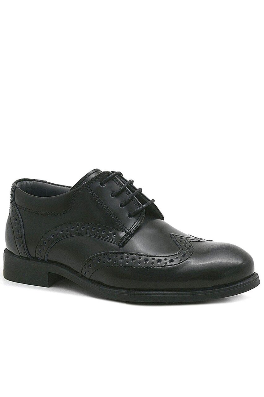 حذاء كلاسيكي للأولاد من راكر بلاس تيتان مصنوع من الجلد الطبيعي باللون الأسود اللامع - 2