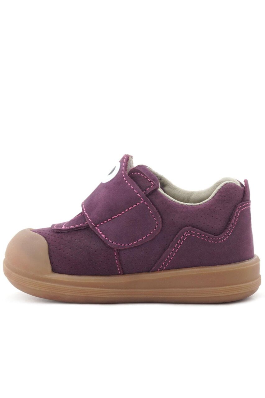 حذاء أطفال راكر بلاس دينو من الجلد الطبيعي باللون البني الأرجواني عالي الرقبة - 5