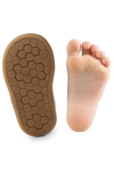 حذاء أطفال راكر بلاس دينو من الجلد الطبيعي باللون البني الأرجواني عالي الرقبة - 10