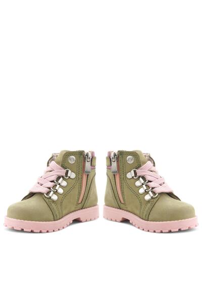 حذاء شتوي لامع من جلد طبيعي للبنات من راكر بلاس غريفون، لون أخضر، مزود بسحاب - 9