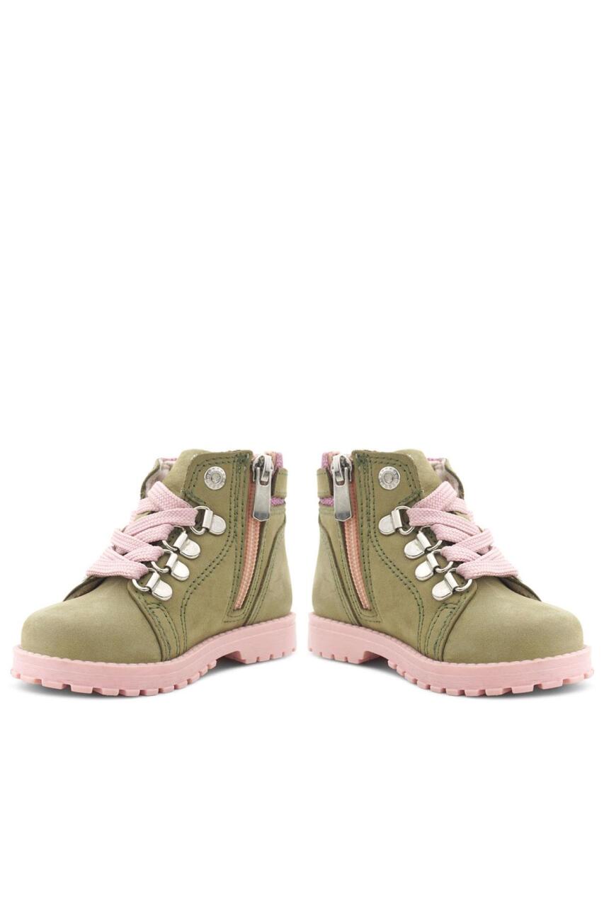 حذاء شتوي لامع من جلد طبيعي للبنات من راكر بلاس غريفون، لون أخضر، مزود بسحاب - 9