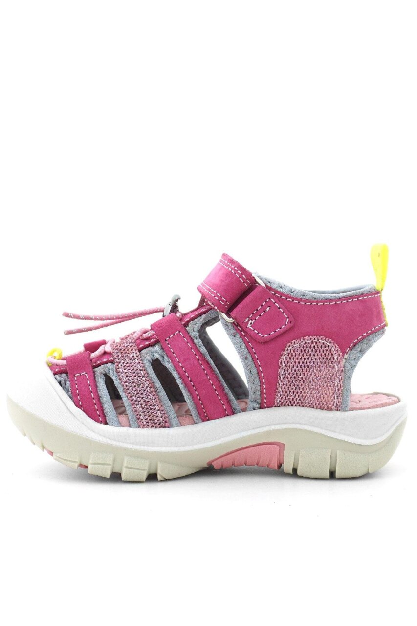 Rakerplus Artico Hakiki Deri Pembe Çocuk Sandalet - 5
