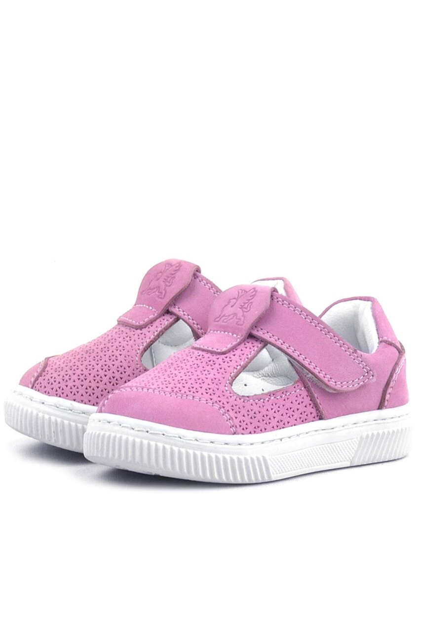 Rakerplus Bheem Hakiki Deri Pembe Cırtlı Bebek Sneaker Sandalet - 3