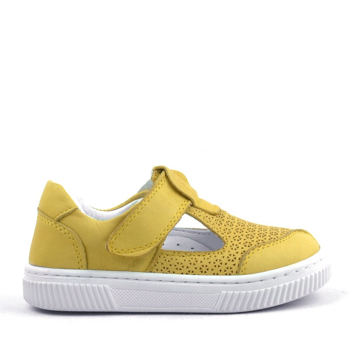 Rakerplus Bheem Hakiki Deri Sarı Cırtlı Bebek Sneaker Sandalet - 3