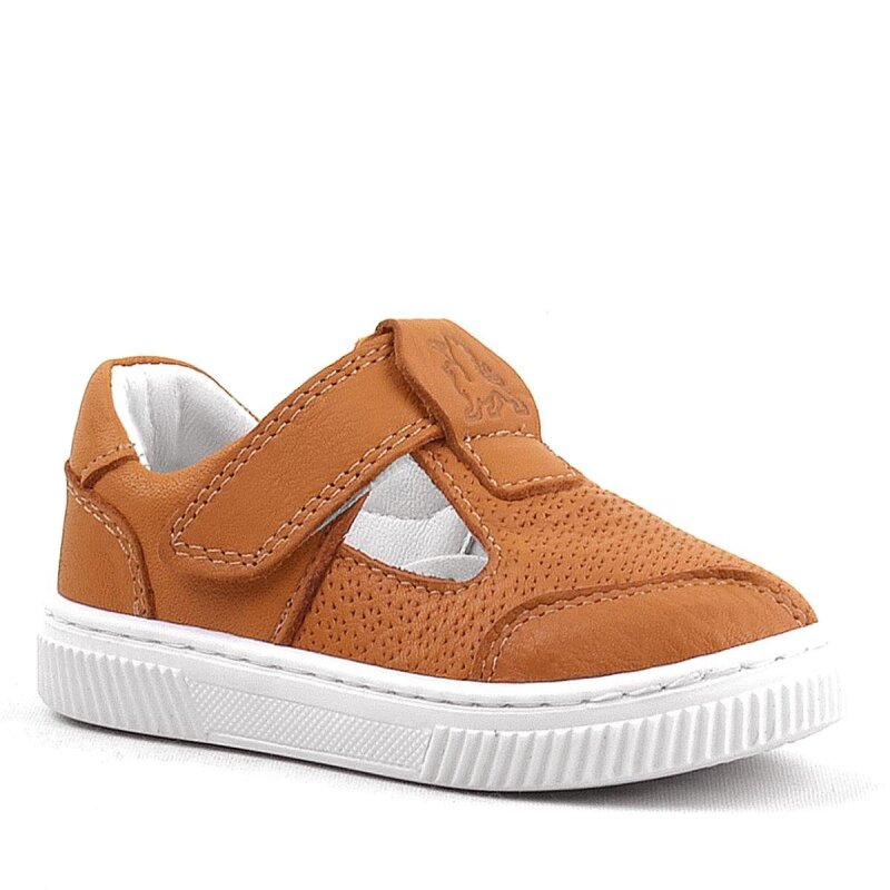 Rakerplus Bheem Hakiki Deri Turuncu Cırtlı Bebek Sneaker Sandalet - 2