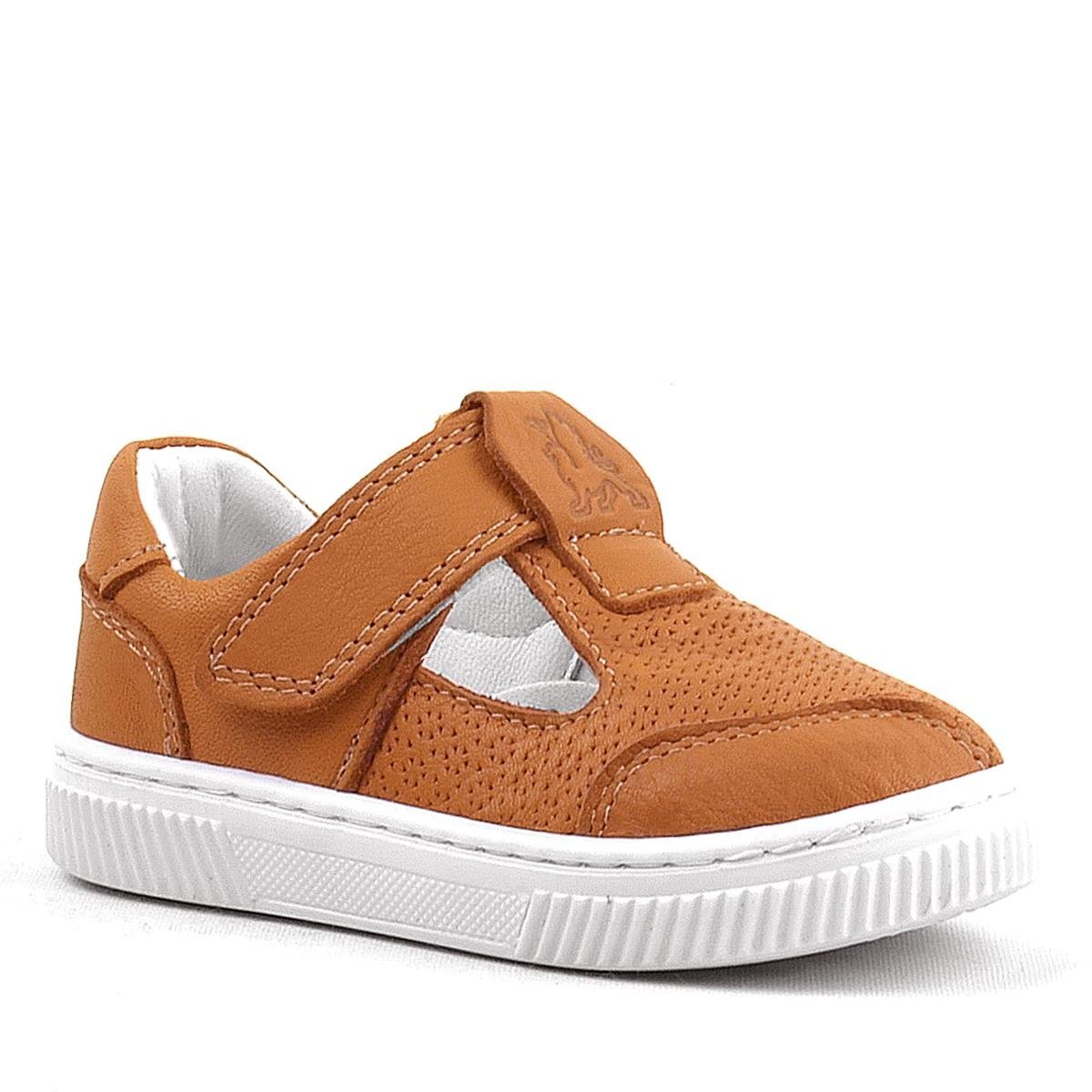 Rakerplus Bheem Hakiki Deri Turuncu Cırtlı Bebek Sneaker Sandalet - 2