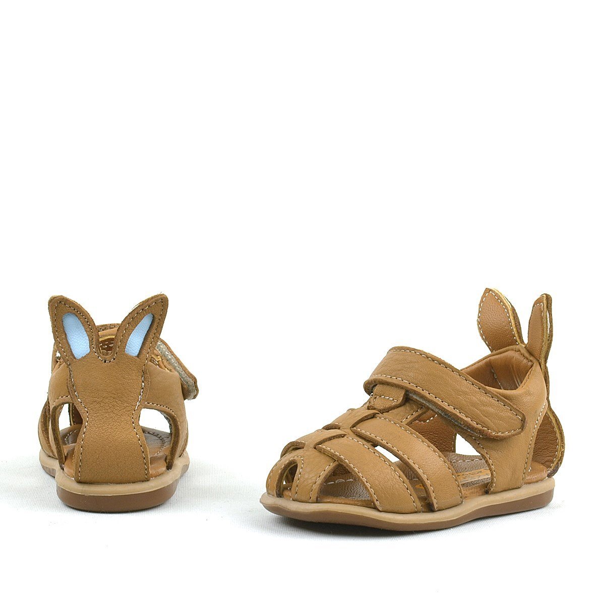 Rakerplus Bunny Hakiki Deri Taba Cırtlı Bebek Sandalet - 3