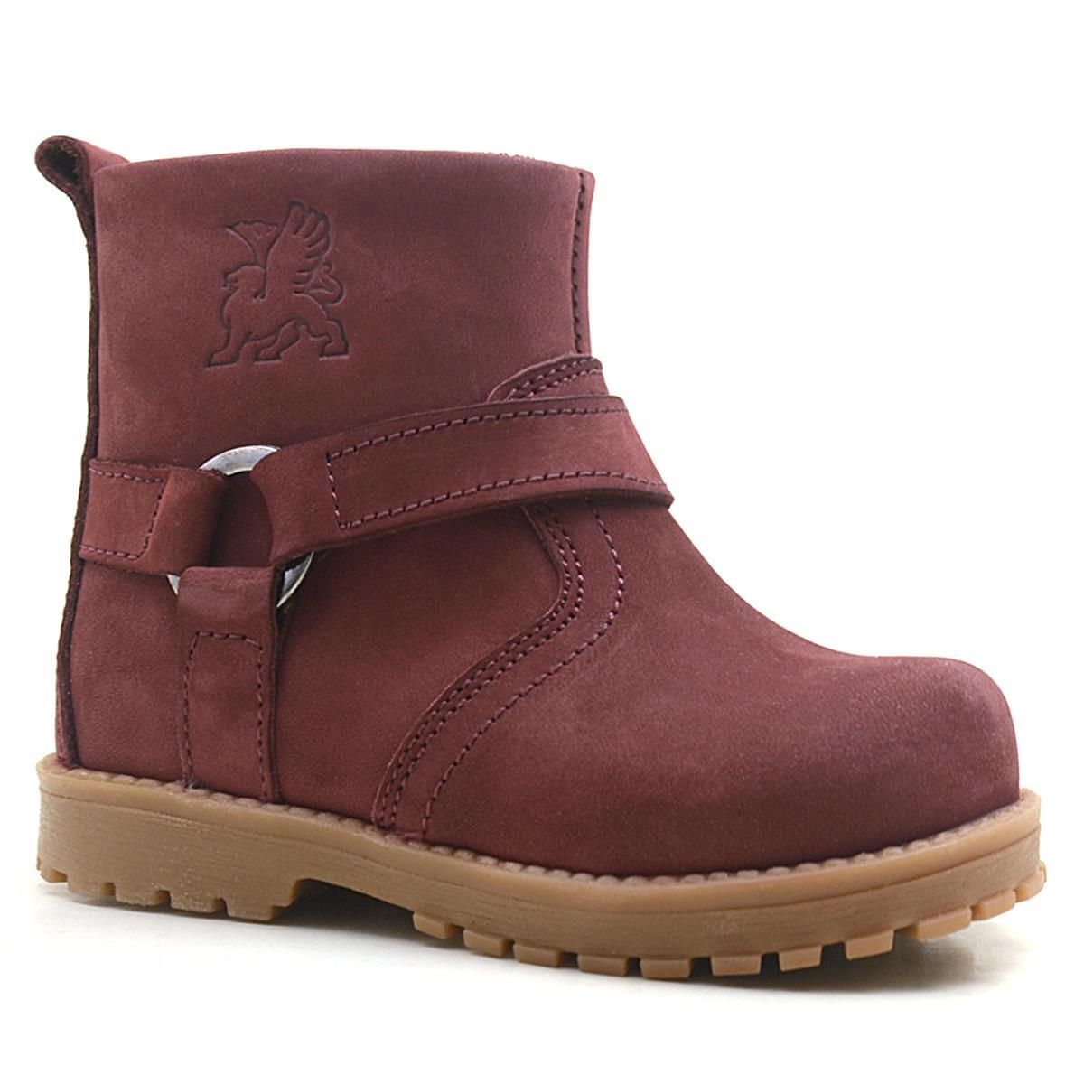 Rakerplus Chiron Hakiki Deri Fermuarlı Kürklü Unisex Bebek Bot - 1