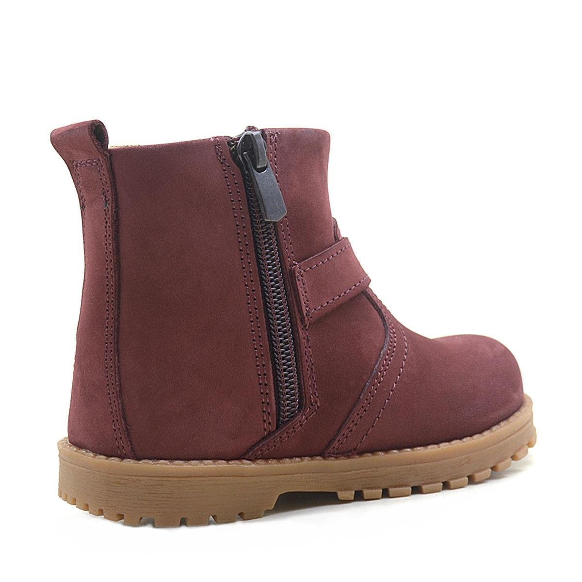 Rakerplus Chiron Hakiki Deri Fermuarlı Kürklü Unisex Bebek Bot - 3