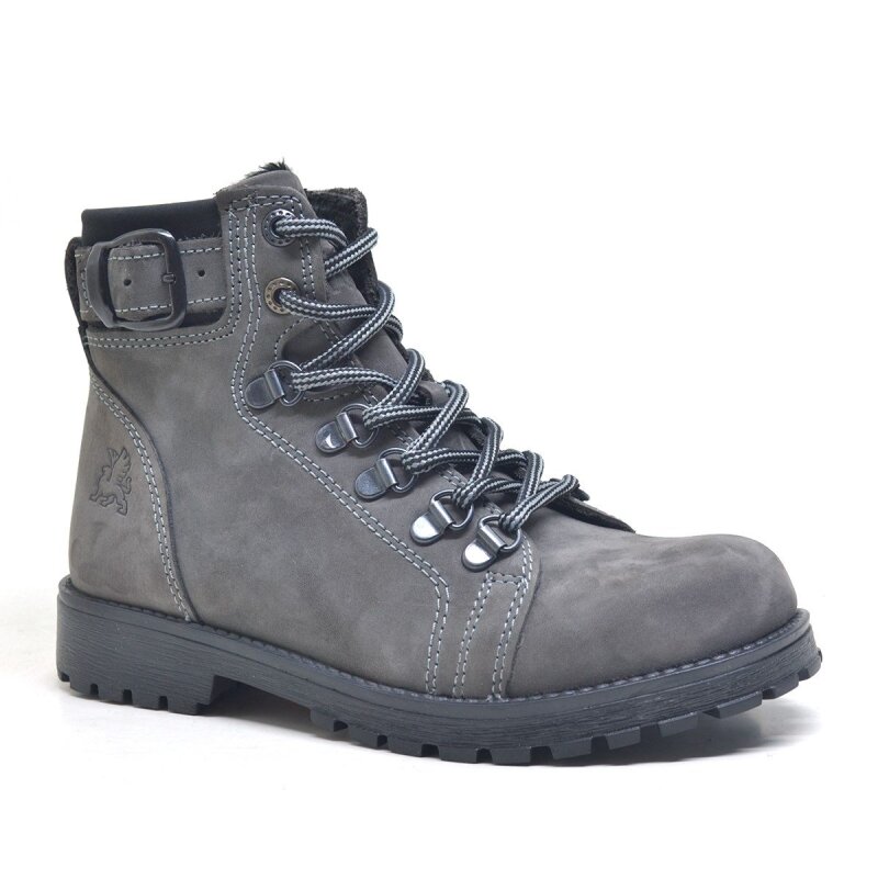 Rakerplus Griffon Hakiki Deri Fermuarlı Kışlık Unisex Çocuk Bot - 1