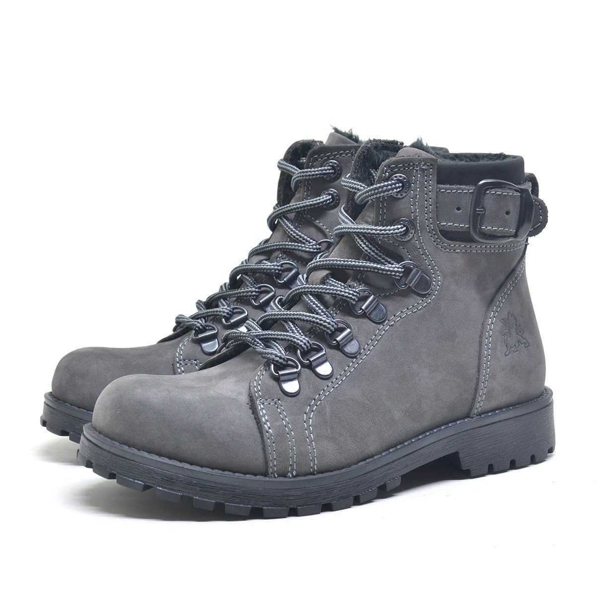 Rakerplus Griffon Hakiki Deri Fermuarlı Kışlık Unisex Çocuk Bot - 4