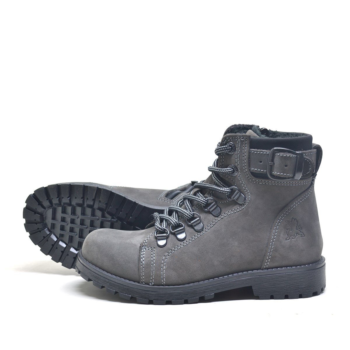 Rakerplus Griffon Hakiki Deri Fermuarlı Kışlık Unisex Çocuk Bot - 5
