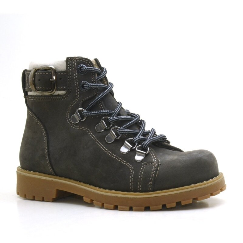 Rakerplus Griffon Hakiki Deri Fermuarlı Kışlık Unisex Çocuk Bot - 1