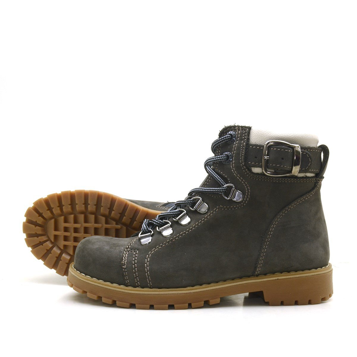 Rakerplus Griffon Hakiki Deri Fermuarlı Kışlık Unisex Çocuk Bot - 5