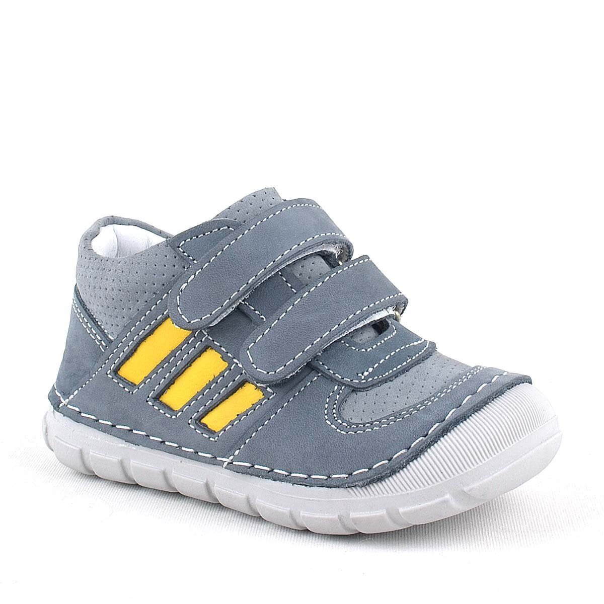 Rakerplus Grizzy Hakiki Deri Gri İlk Adım Unisex Bebek Ayakkabısı - 1