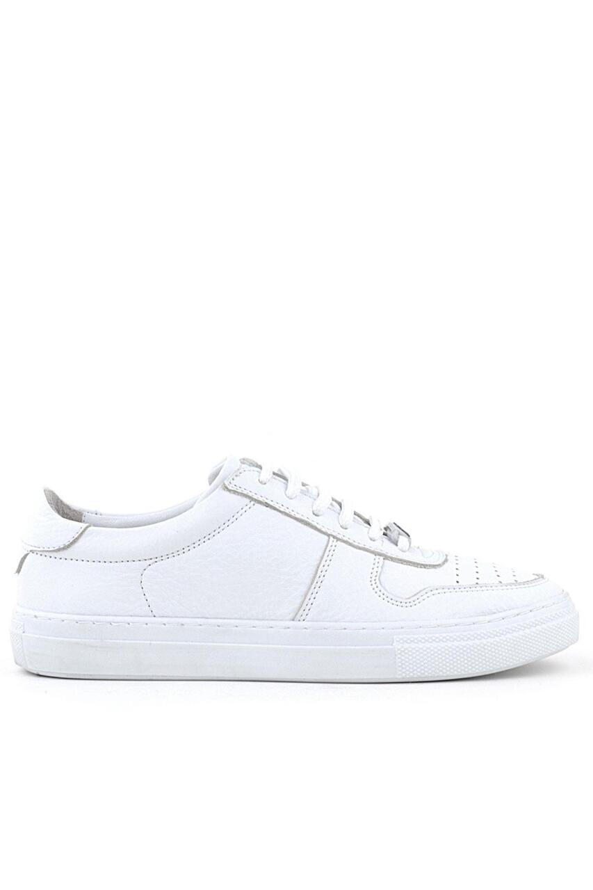 Rakerplus Hakiki Deri Beyaz Kız Çocuk Günlük Sneaker Ayakkabı - 2