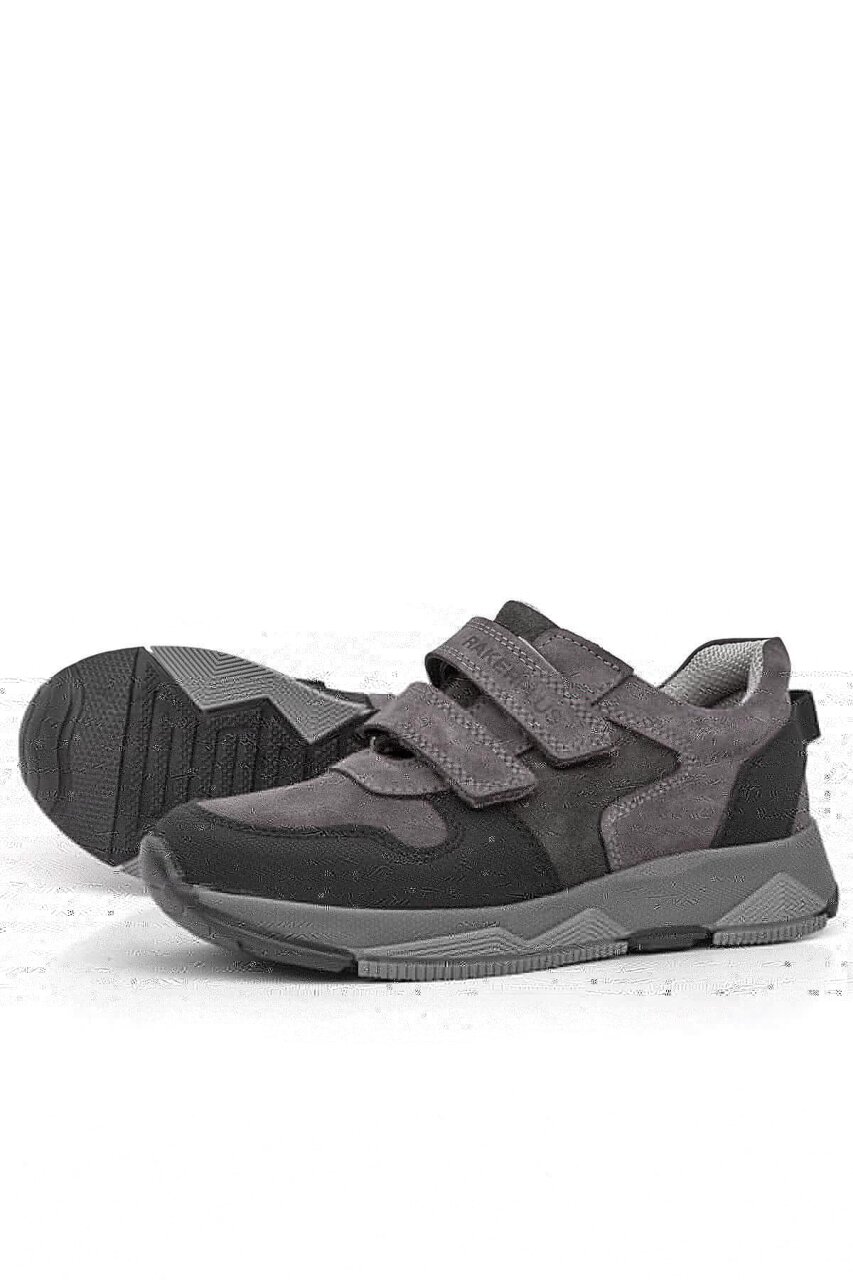 Rakerplus Hakiki Deri Gri Çocuk Sneakers Spor Ayakkabı - 5