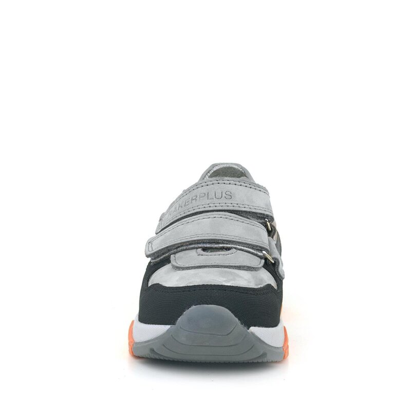 Rakerplus Hakiki Deri Gri Siyah Çocuk Sneakers Spor Ayakkabı - 3