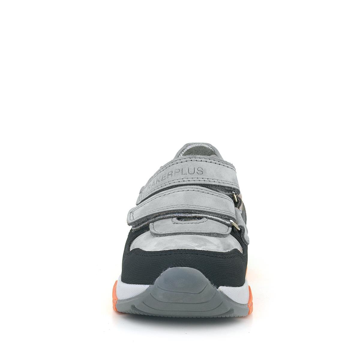 Rakerplus Hakiki Deri Gri Siyah Çocuk Sneakers Spor Ayakkabı - 3