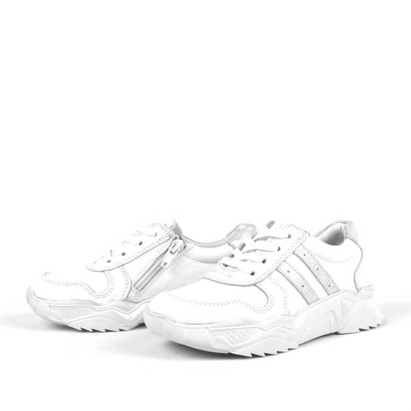 Rakerplus Hakiki Deri Kız Çocuk Sneakers Ayakkabı - 3
