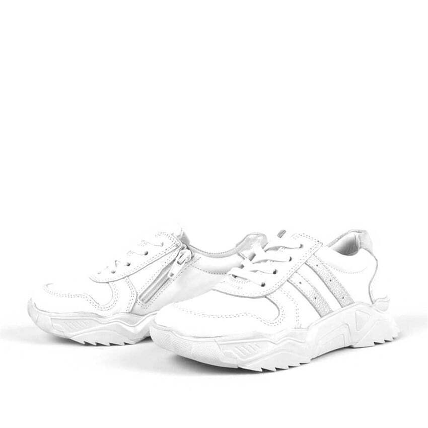Rakerplus Hakiki Deri Kız Çocuk Sneakers Ayakkabı - 3