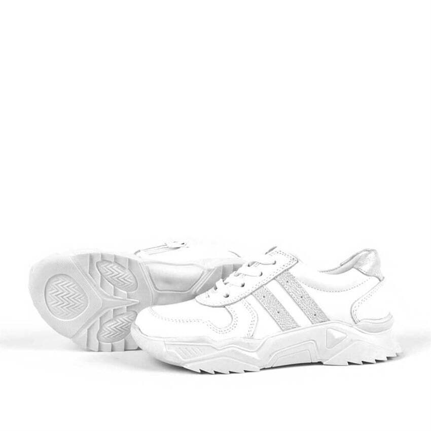Rakerplus Hakiki Deri Kız Çocuk Sneakers Ayakkabı - 4