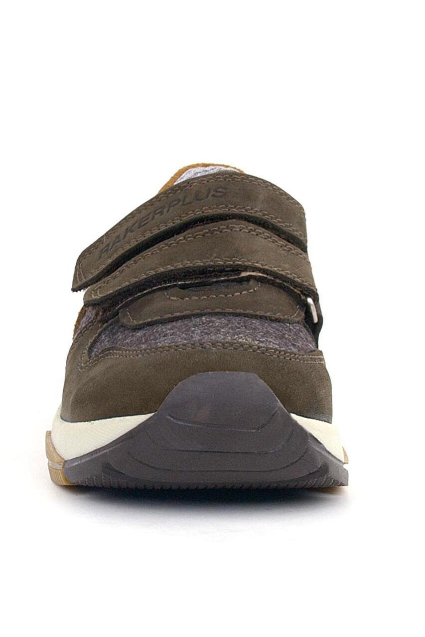 Rakerplus Hakiki Deri Koyu Kahve Çocuk Sneakers Spor Ayakkabı - 4