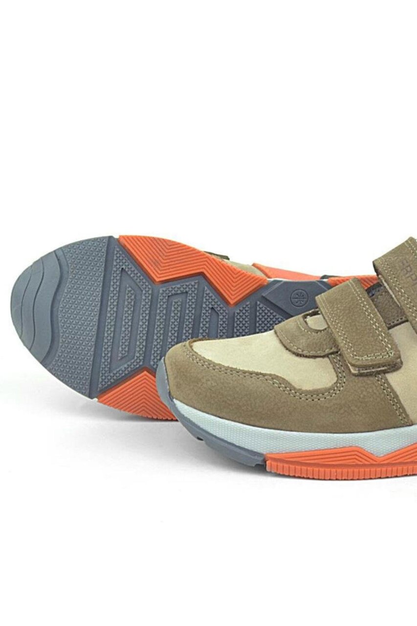 Rakerplus Hakiki Deri Kum Rengi Çocuk Sneakers Spor Ayakkabı - 7
