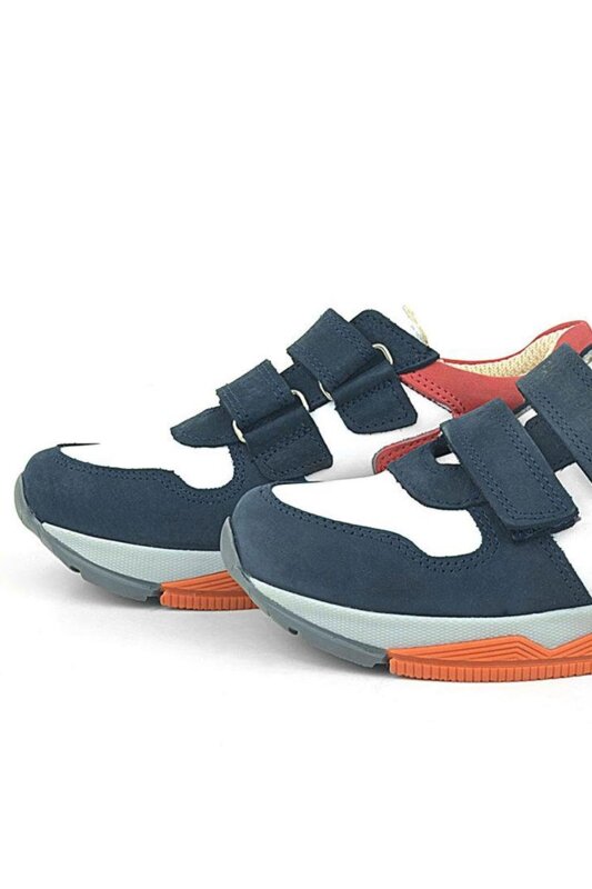 Rakerplus Hakiki Deri Lacivert Çocuk Sneakers Spor Ayakkabı - 7
