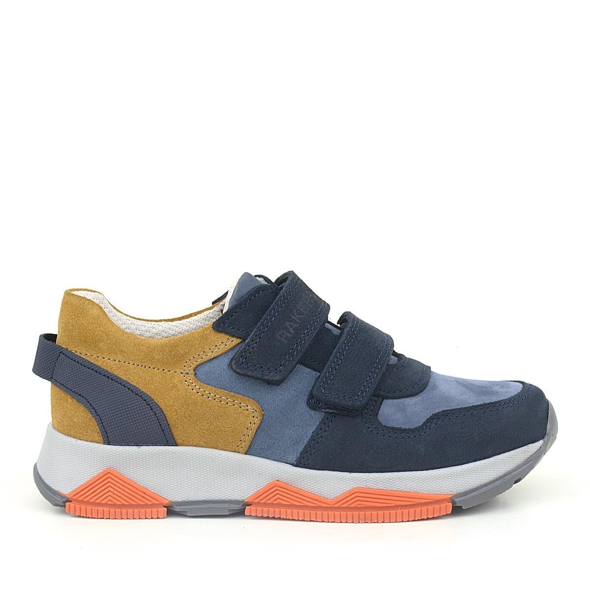 Rakerplus Hakiki Deri Lacivert Taba Çocuk Sneakers Spor Ayakkabı - 2