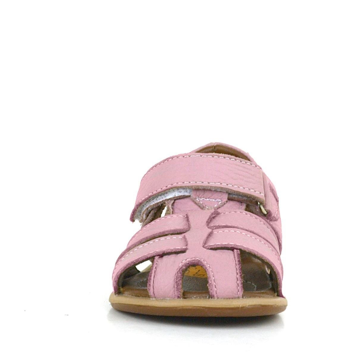 Rakerplus Hakiki Deri Pembe Yumuşak Bebek Sandalet Ayakkabı - 2