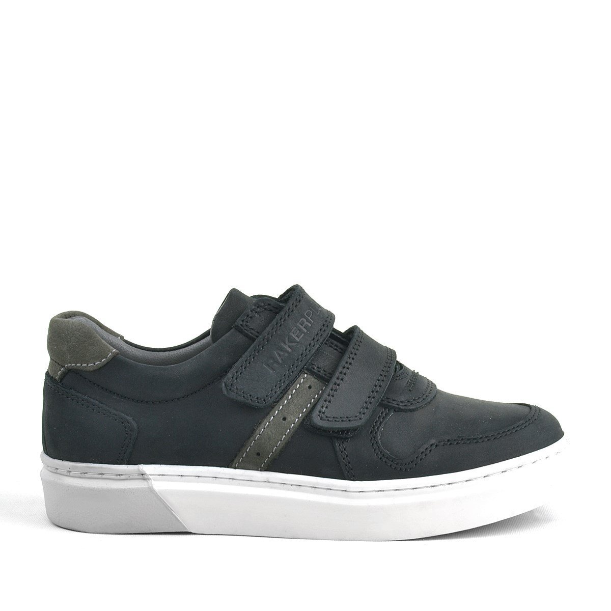 Rakerplus Hakiki Deri Siyah Cırtlı Erkek Çocuk Sneaker - 2