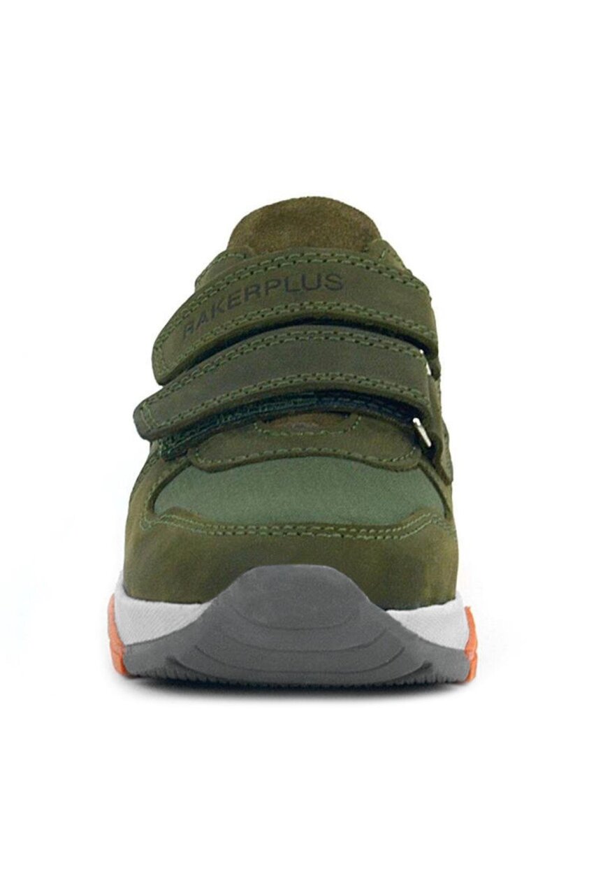 Rakerplus Hakiki Deri Yeşil Çocuk Cırtlı Sneakers Spor Ayakkabı - 3