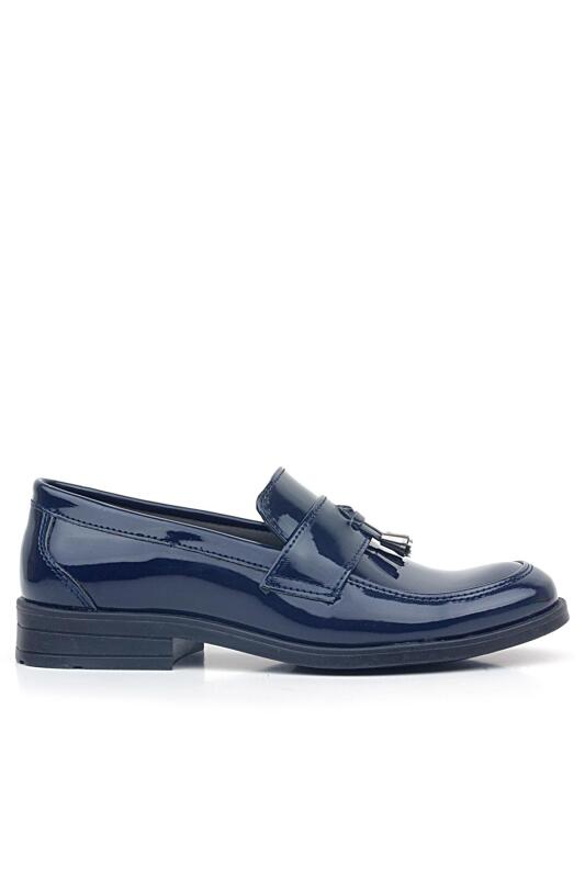Rakerplus Loafer Lacivert Rugan Erkek Klasik Çocuk Ayakkabı - 2