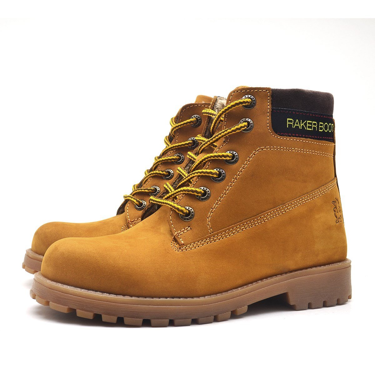 Rakerplus Neson Hakiki Deri Rahat Sarı Fermuarlı Unisex Çocuk Bot - 4