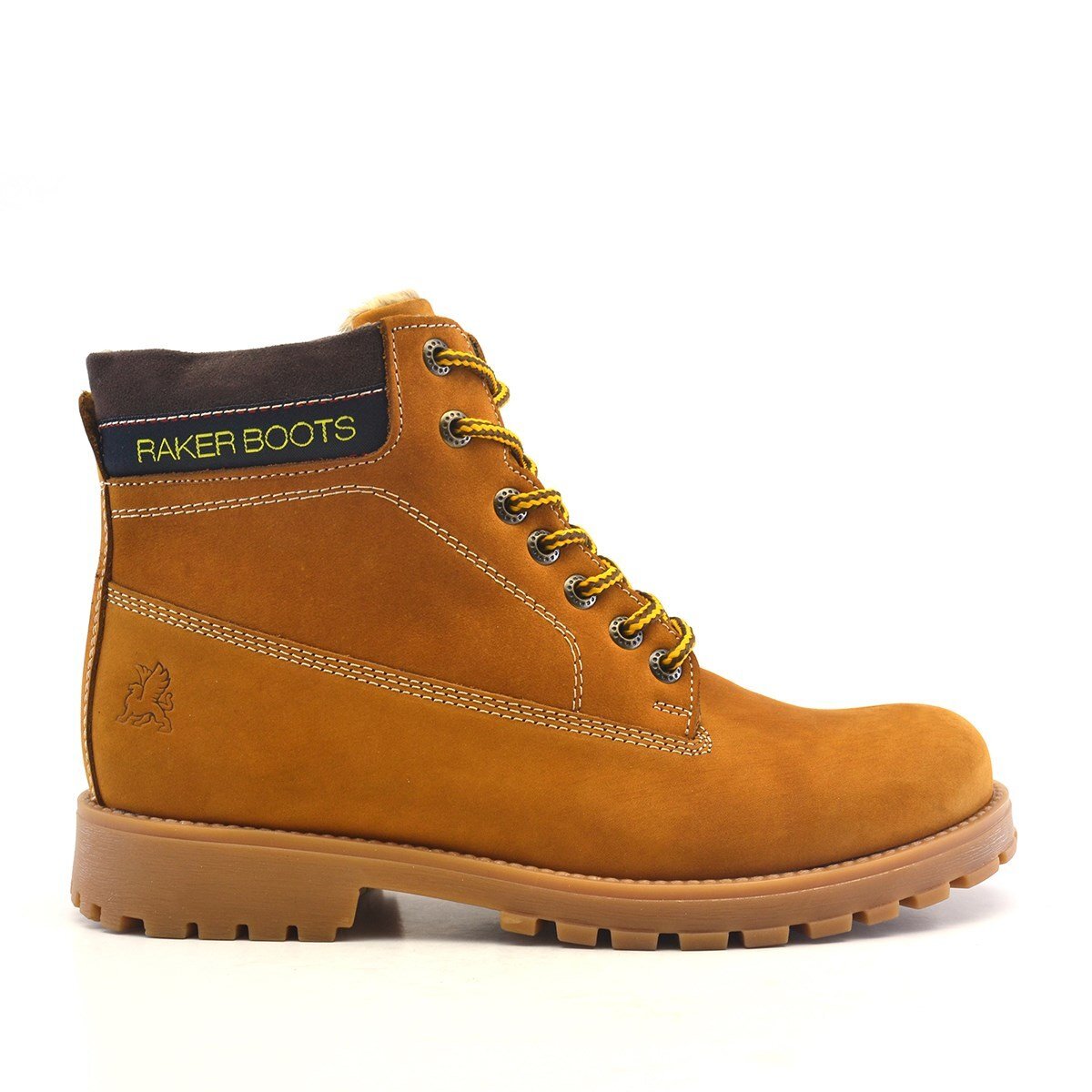 Rakerplus Neson Hakiki Deri Rahat Sarı Fermuarlı Unisex Çocuk Bot - 2