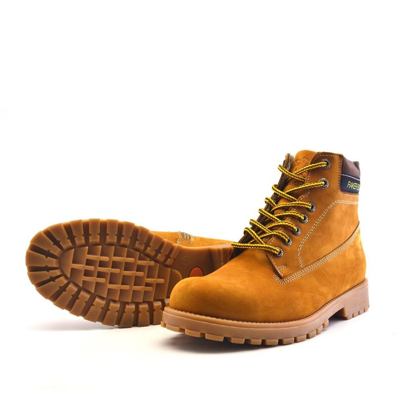 Rakerplus Neson Hakiki Deri Rahat Sarı Fermuarlı Unisex Çocuk Bot - 5