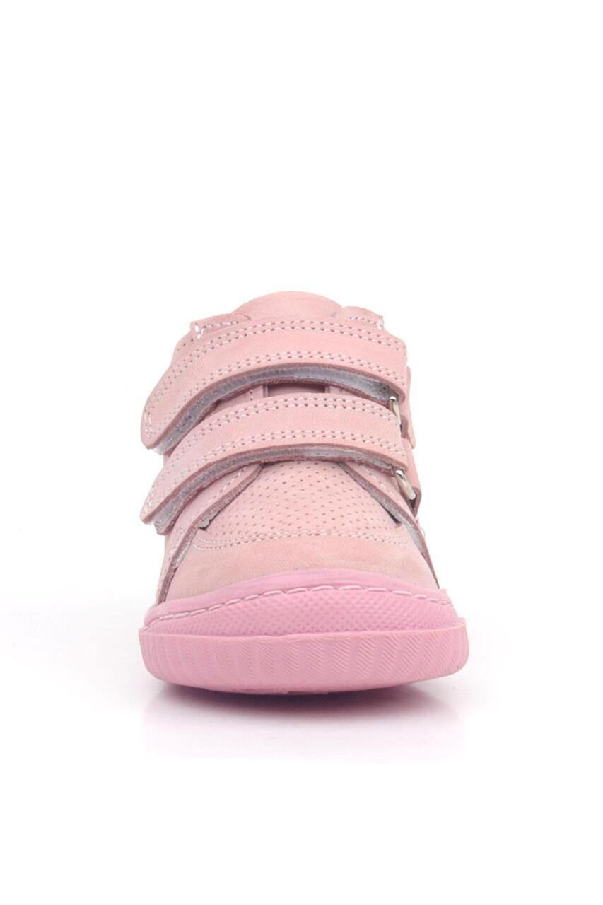 Rakerplus Raya Hakiki Deri Pembe Cırtlı Kız Bebek Bot - 3