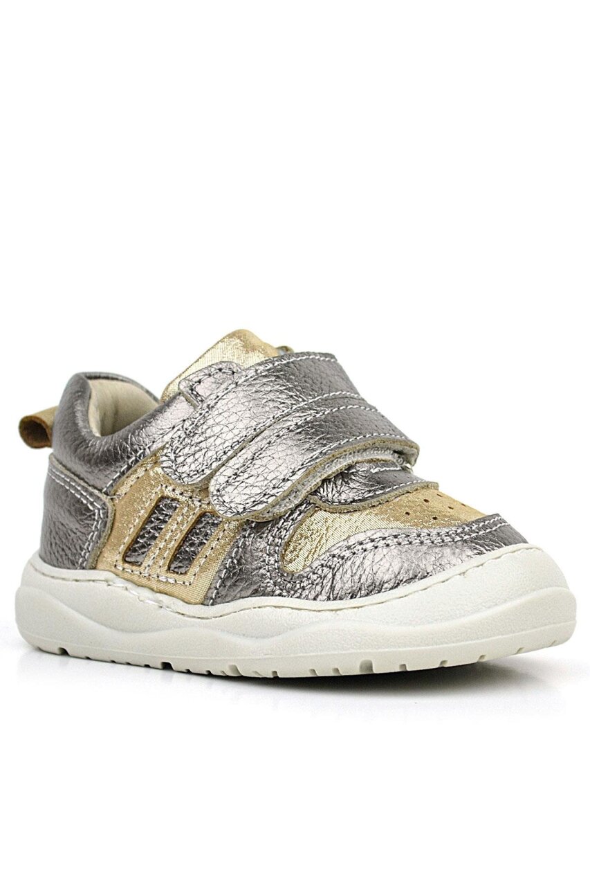 Rakerplus Schaggy Hakiki Deri Gold Bebek Spor Ayakkabı - 1