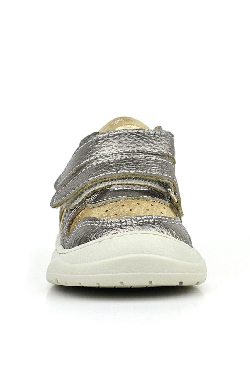 Rakerplus Schaggy Hakiki Deri Gold Bebek Spor Ayakkabı - 3