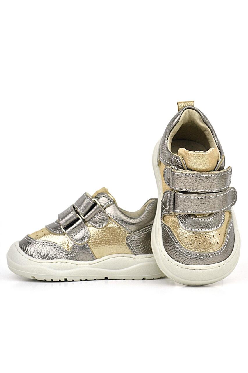 Rakerplus Schaggy Hakiki Deri Gold Bebek Spor Ayakkabı - 6