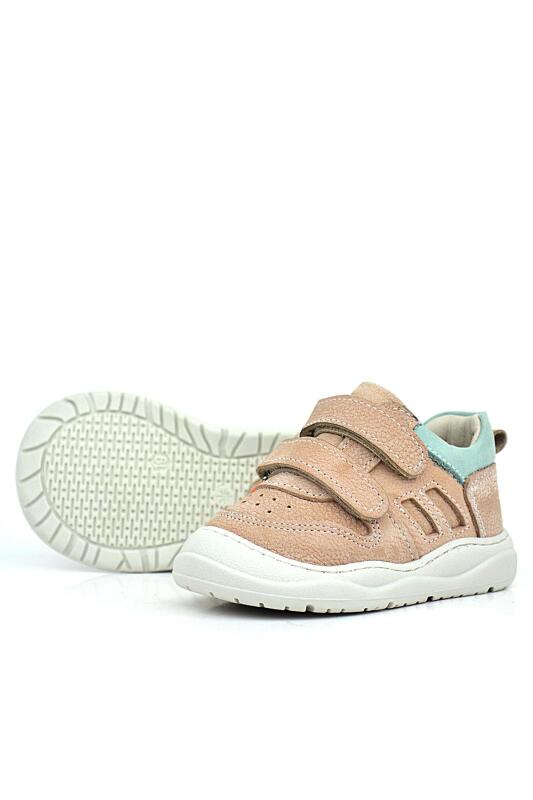 Rakerplus Schaggy Hakiki Deri Pudra Bebek Spor Ayakkabı - 5
