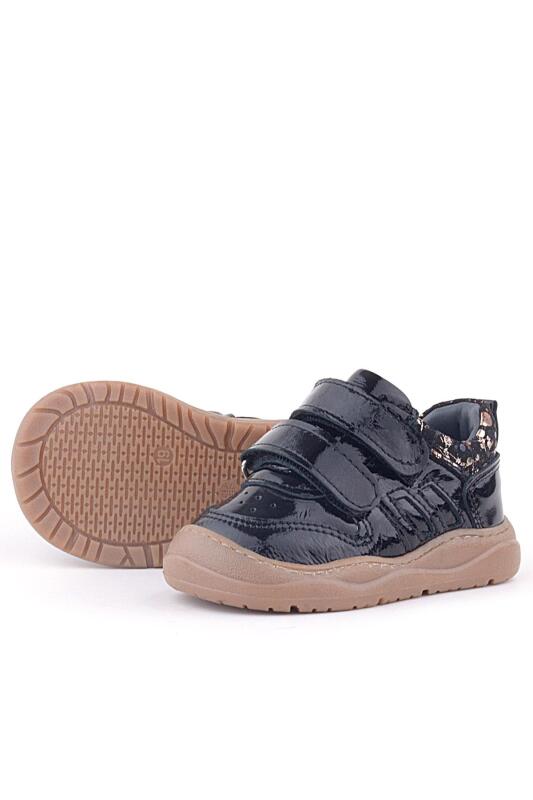 Rakerplus Schaggy Hakiki Deri Siyah Rugan Bebek Spor Ayakkabı - 6