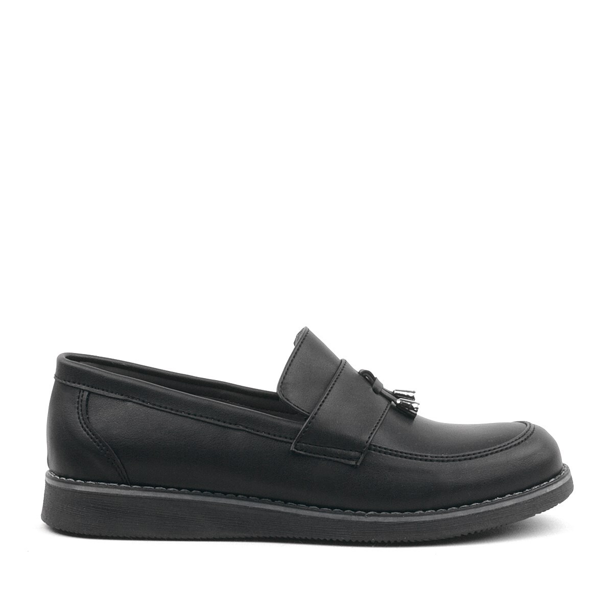 Rakerplus Siyah Mat Loafer Klasik Çocuk Ayakkabısı - 3