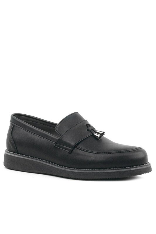 Rakerplus Siyah Mat Loafer Klasik Çocuk Ayakkabısı - 2