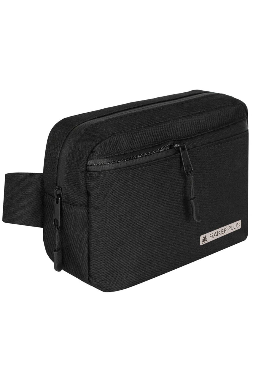 Rakerplus Siyah Unisex Minimal 21x15x5 cm Bel ve Göğüs Çantası - 1